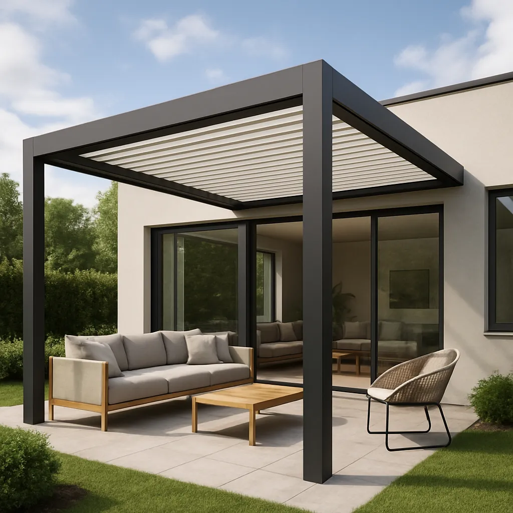 Pergola tarasowa jako przedłużenie salonu – inspiracje